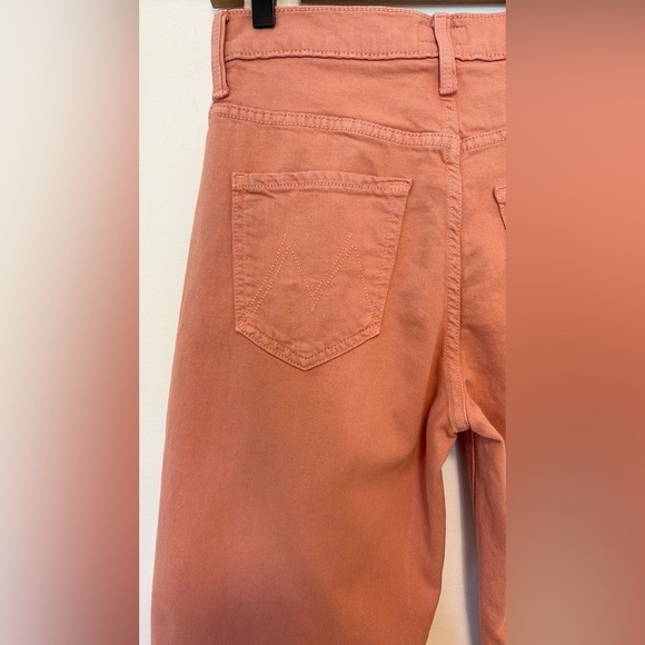 MOTHER The Dodger Ankle Linen-Blend Mango
Straight Leg Jean , sz 25 - Picture 9 of 14